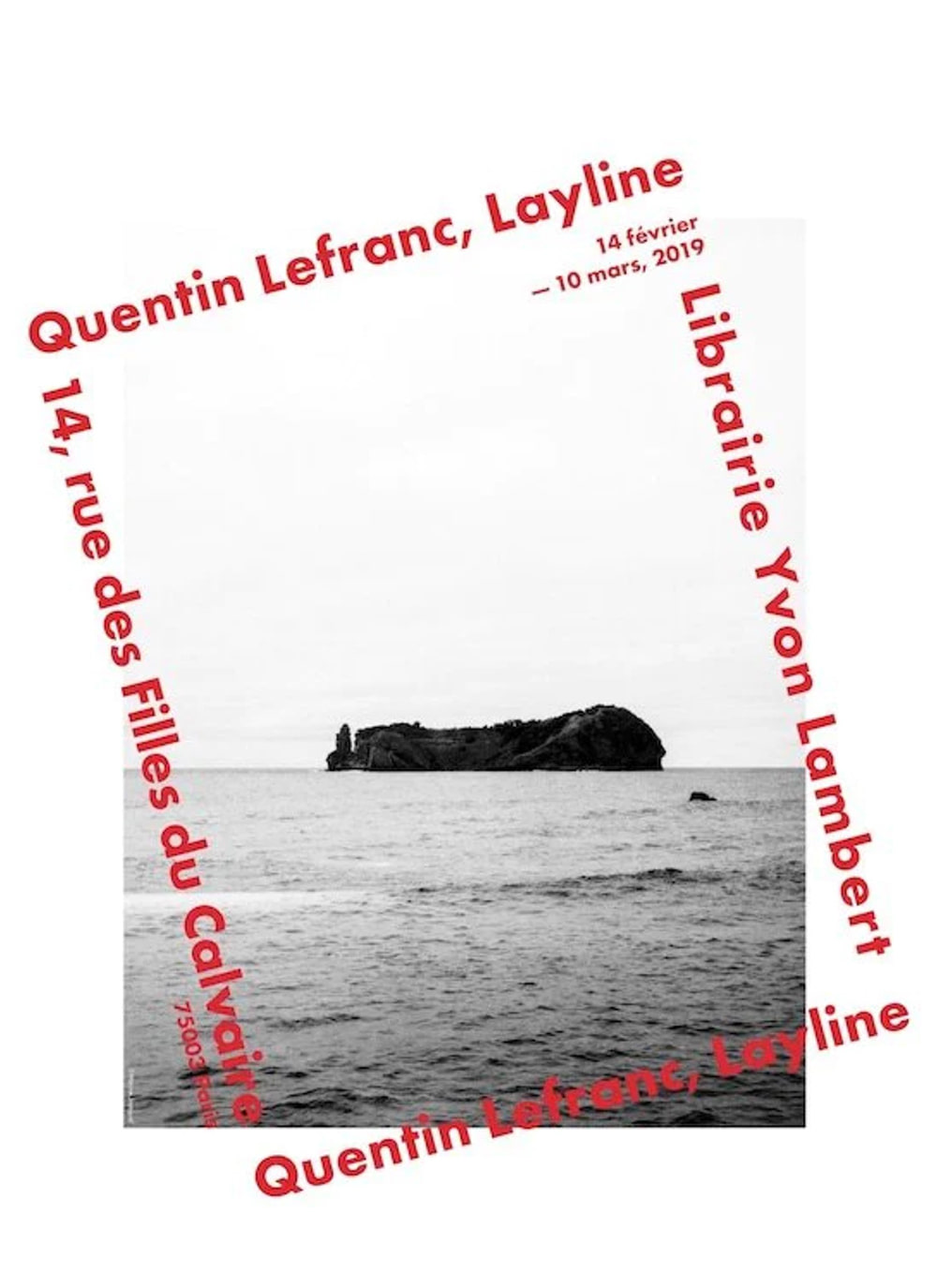 QUENTIN LEFRANC &quot;LAYLINE&quot; (print) 포스터