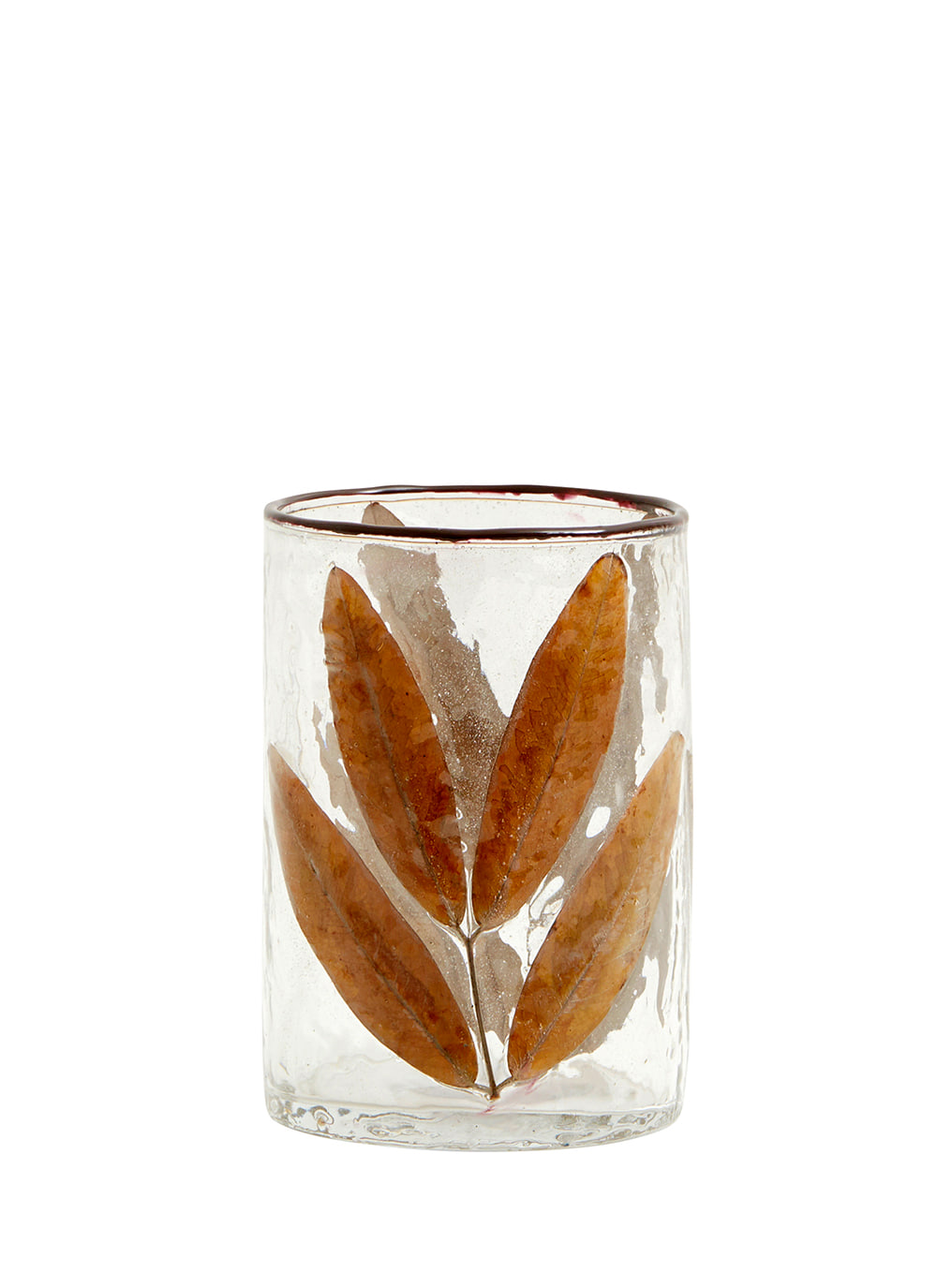 LEAVES, glass vase/t-light holder, S