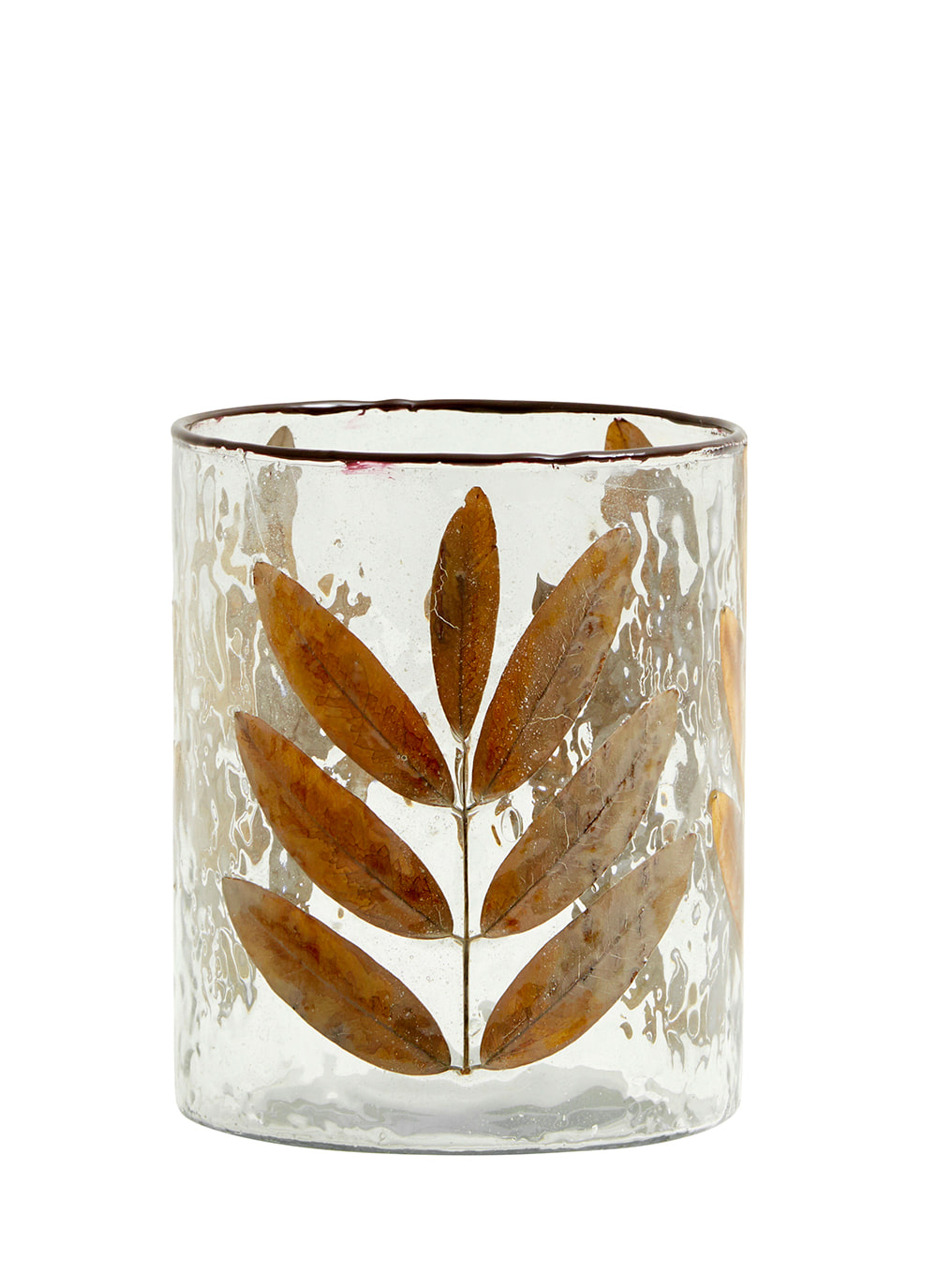 LEAVES, glass vase/t-light holder, M