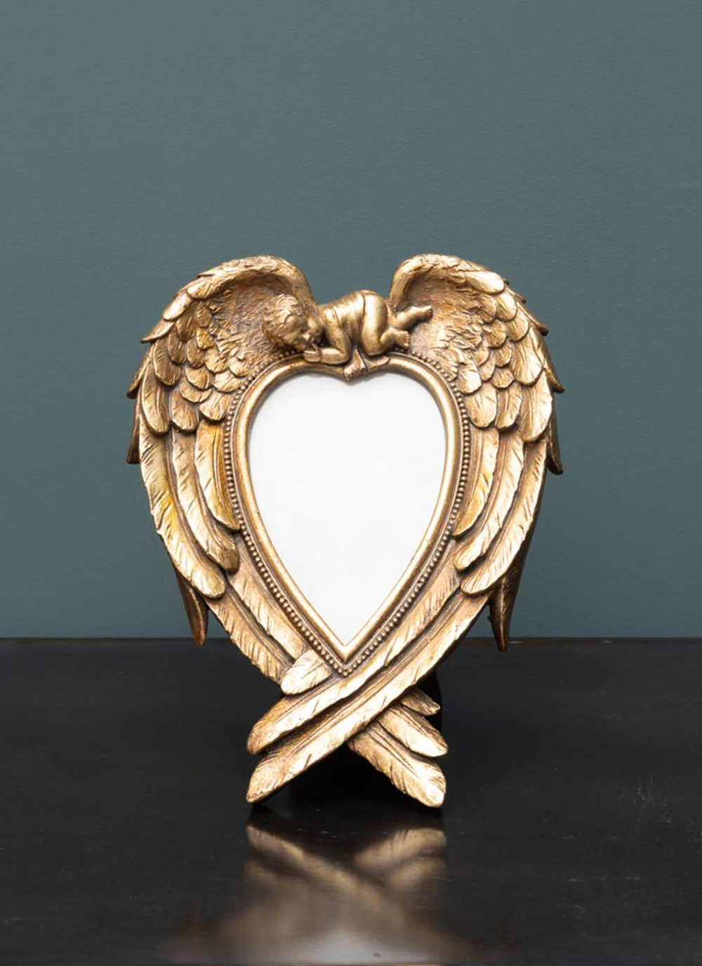 Photoframe golden angel wings