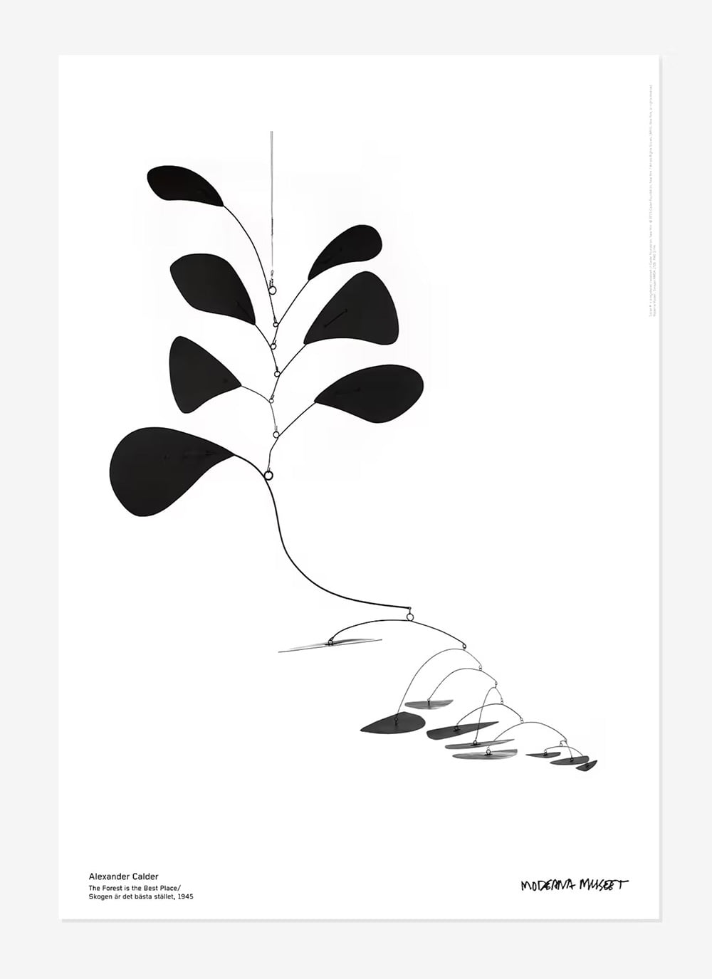 Alexander Calder, The Forest is the Best Place  ( 판넬작업 ) 50 x 70
