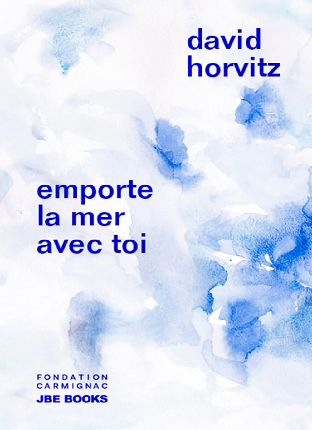 David Horvitz - Emporte la mer avec toi / Adjust the level of the sea 아트북